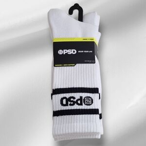 New Mens Psd ((3 Pair Pack)) Crew Socks